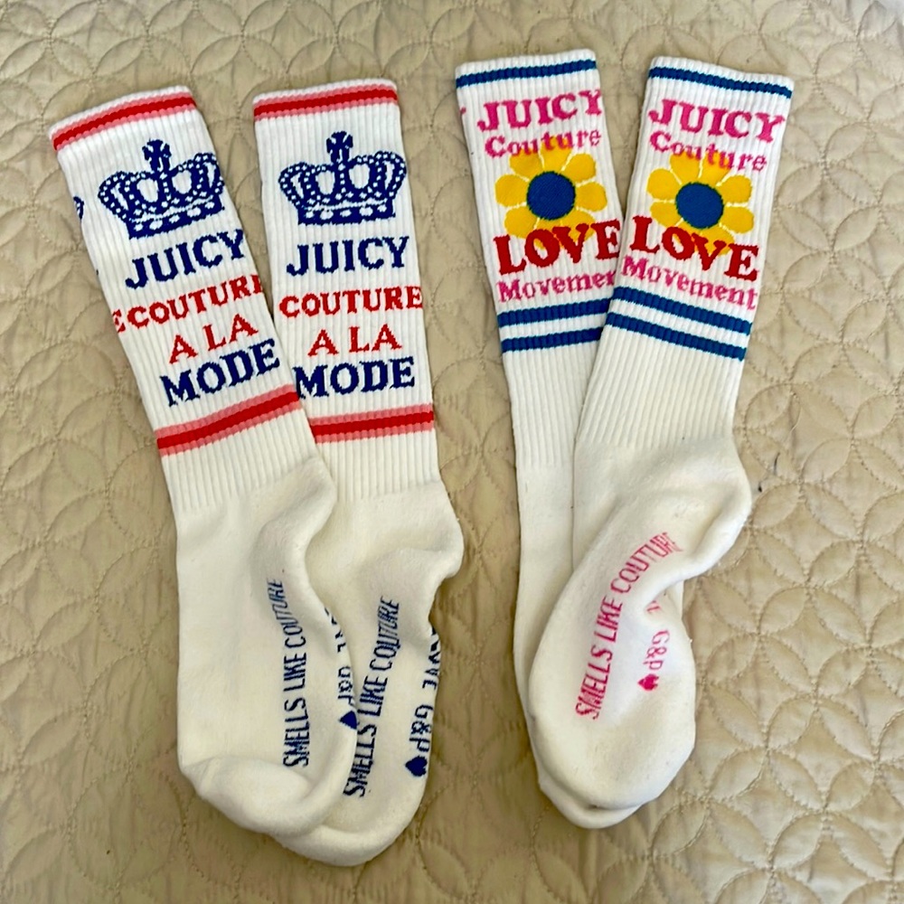 Vintage juicy couture tube socks